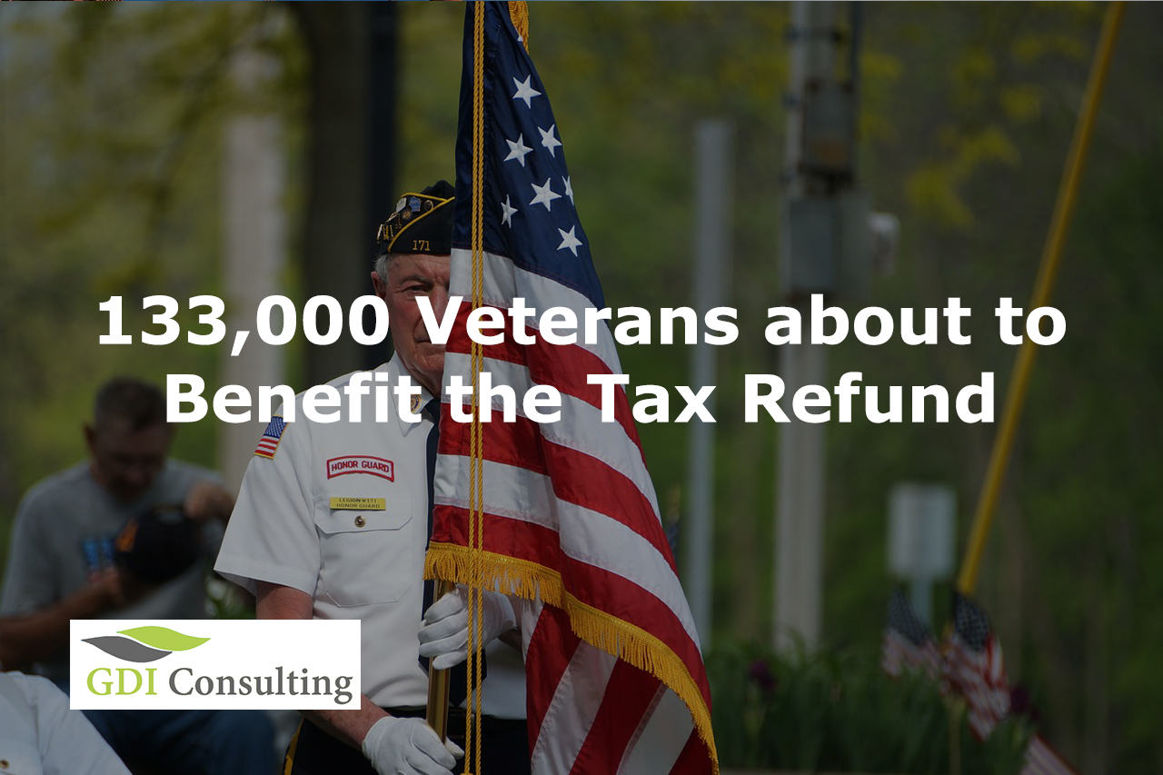 133,000 Veterans about to Benefit the Tax Refund