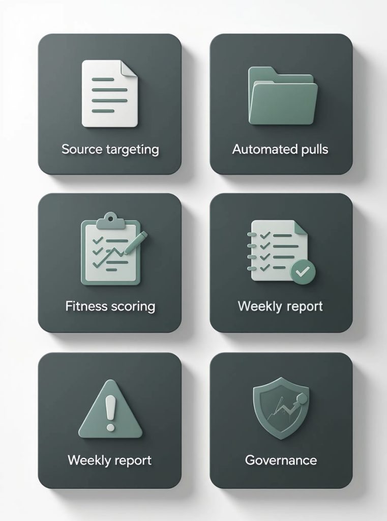 sourcing-and-qualification-service-components market assessment and industry analysis services